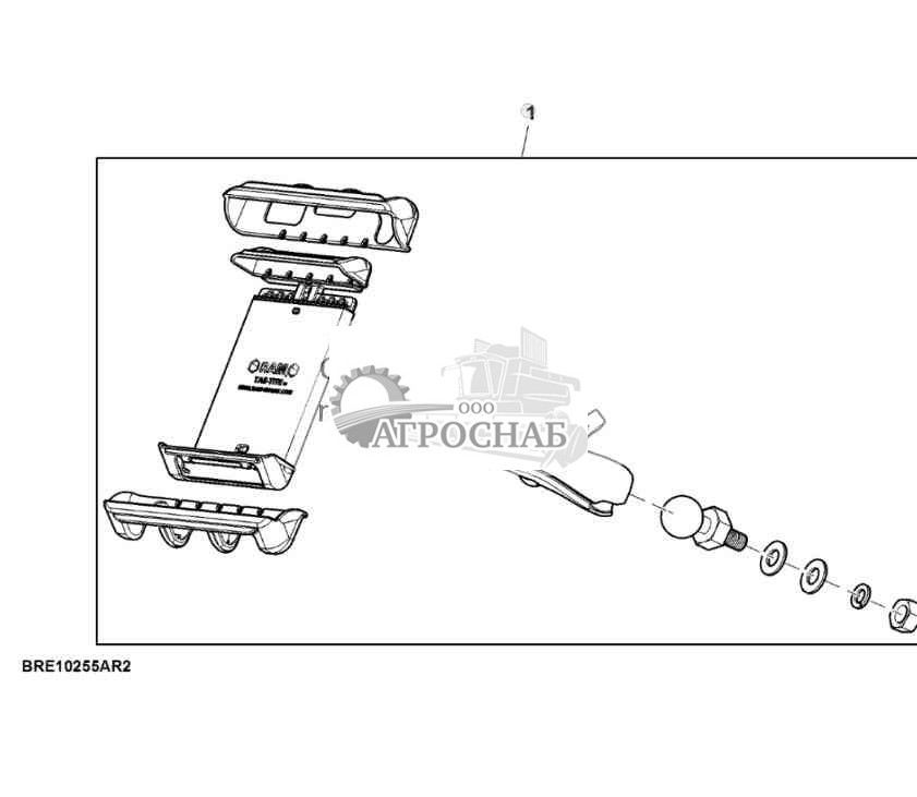 Оборудование, кронштейн для монтажа на пластине с шариком 1,5 дюйма 